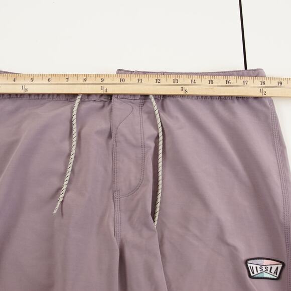 Vissla Solid Sets Purple Boardshorts Swim Mens Sz 36 - Picture 3 of 9